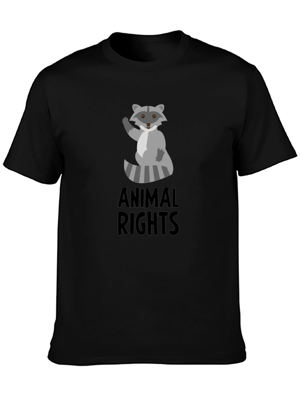 Animal Rights Raccoon Graphic Tee