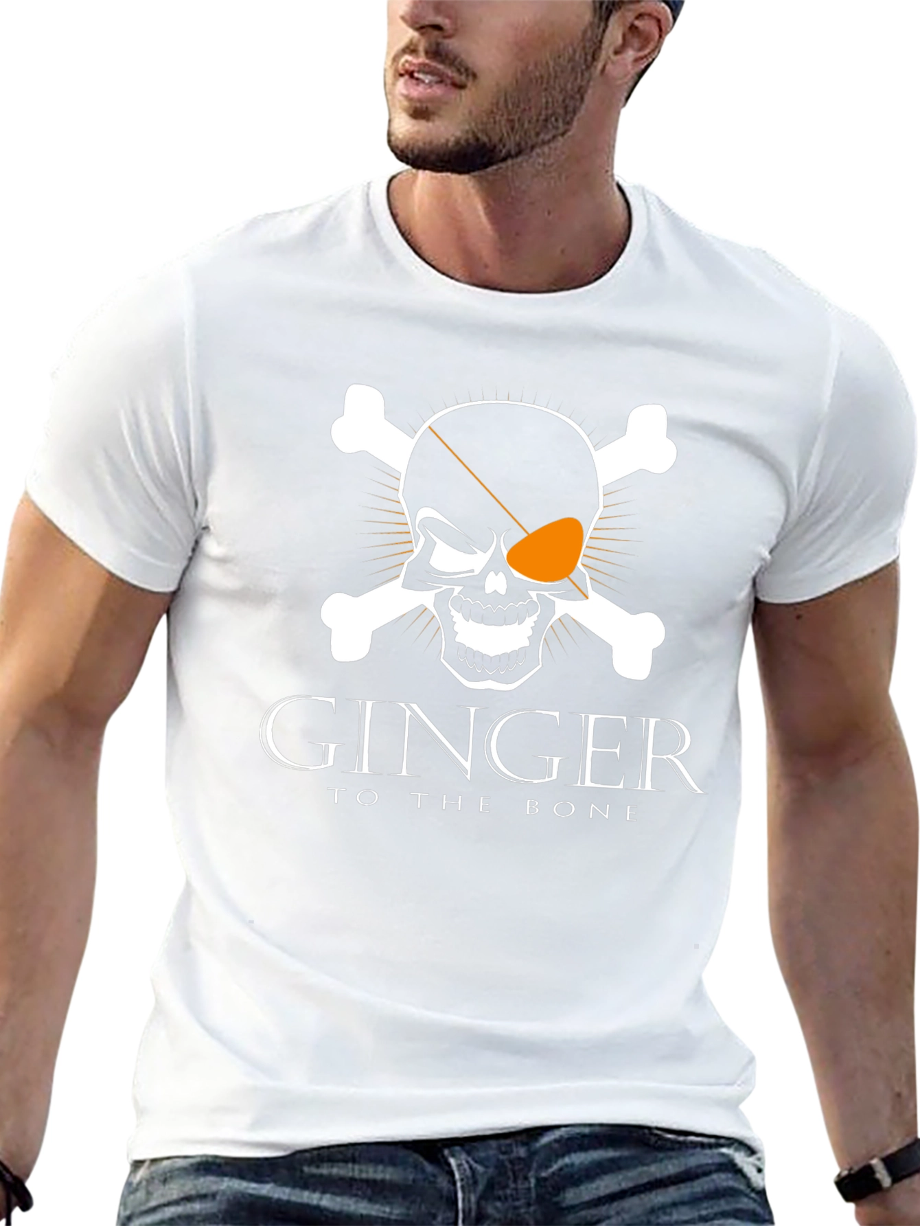 Ginger To The Bone T-Shirt Skull Crossbones