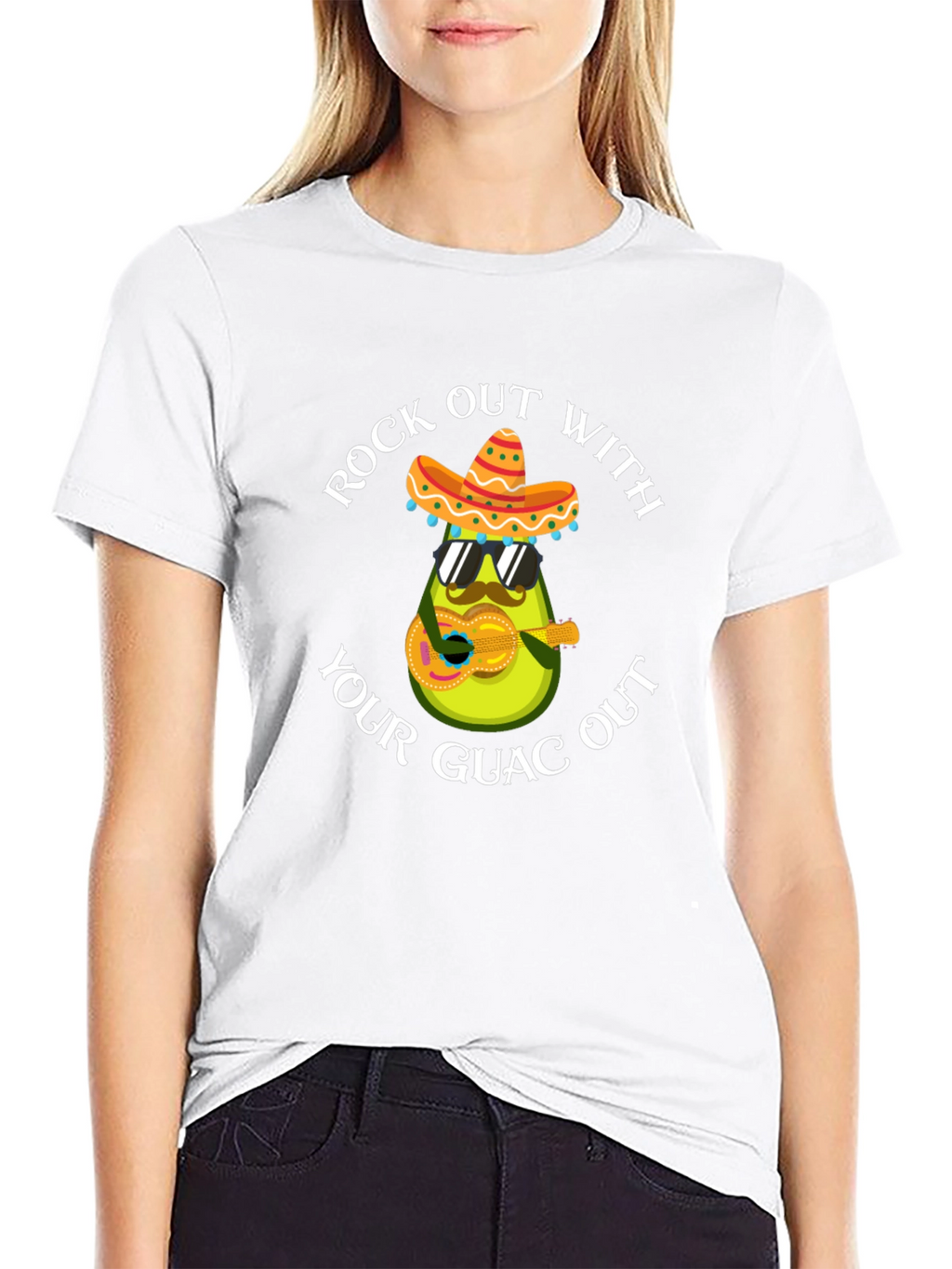 Rock Out With Your Guac Out Avocado T-Shirt