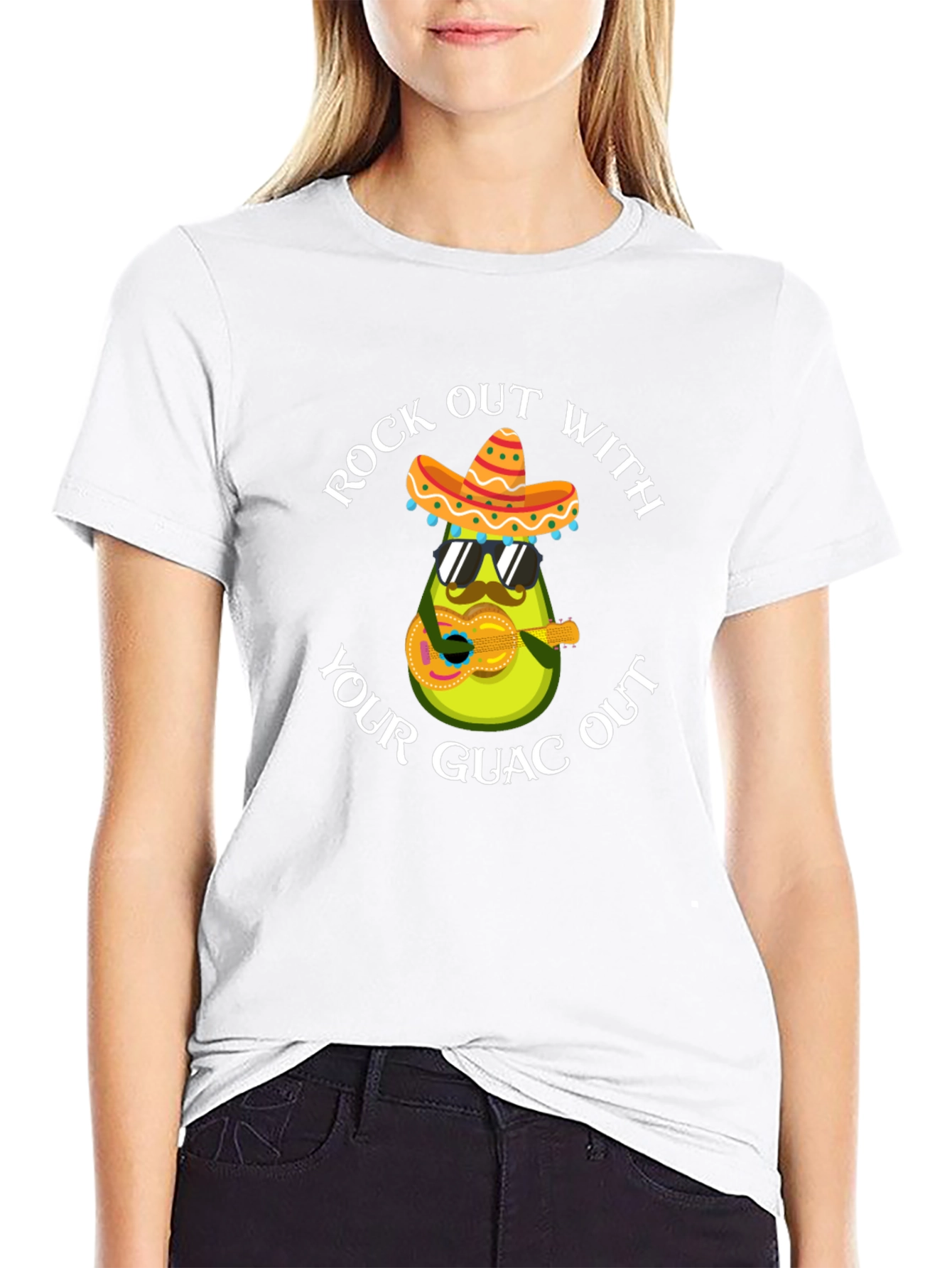 Rock Out With Your Guac Out Avocado T-Shirt