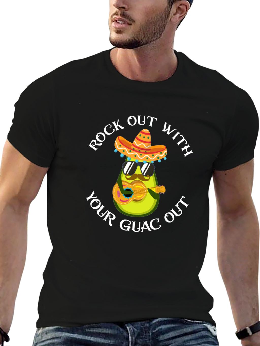 Rock Out With Your Guac Out Avocado T-Shirt