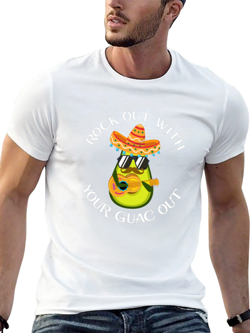 Rock Out With Your Guac Out Avocado T-Shirt