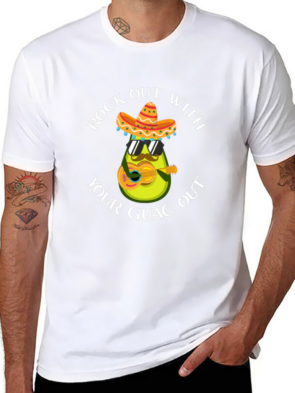 Rock Out With Your Guac Out Avocado T-Shirt