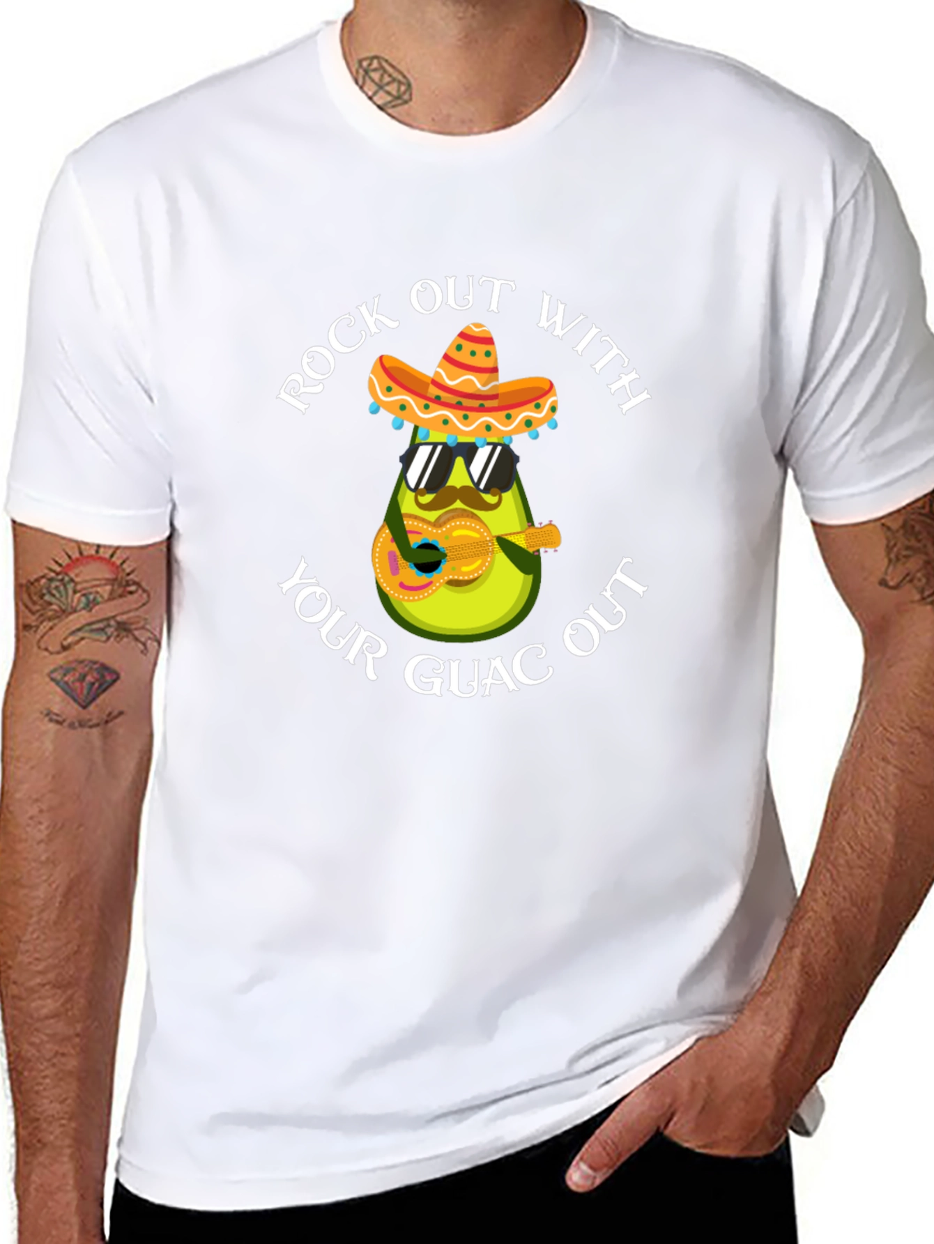 Rock Out With Your Guac Out Avocado T-Shirt
