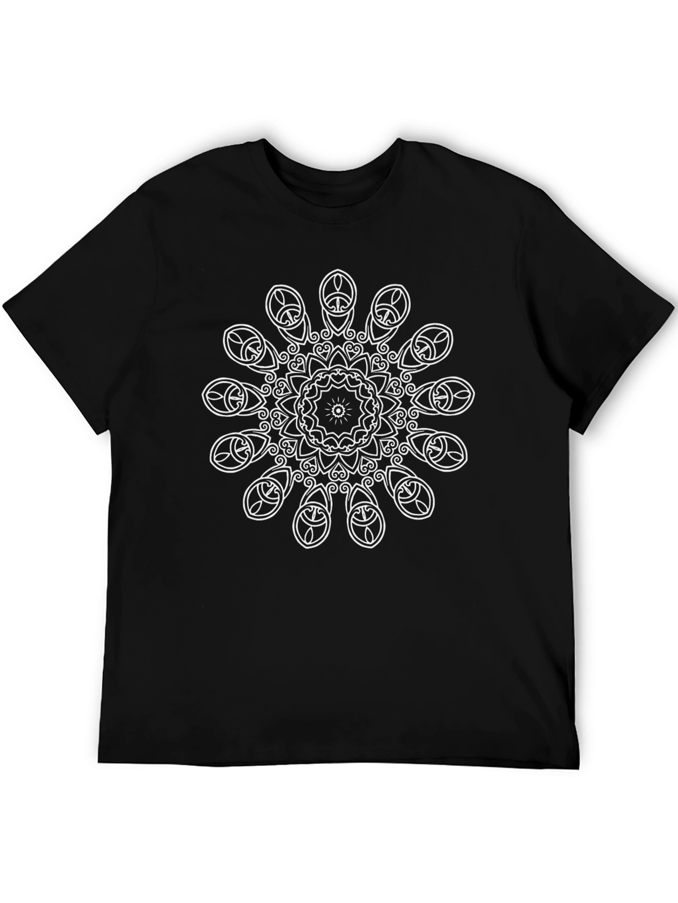 Mandala Graphic Tee - Black