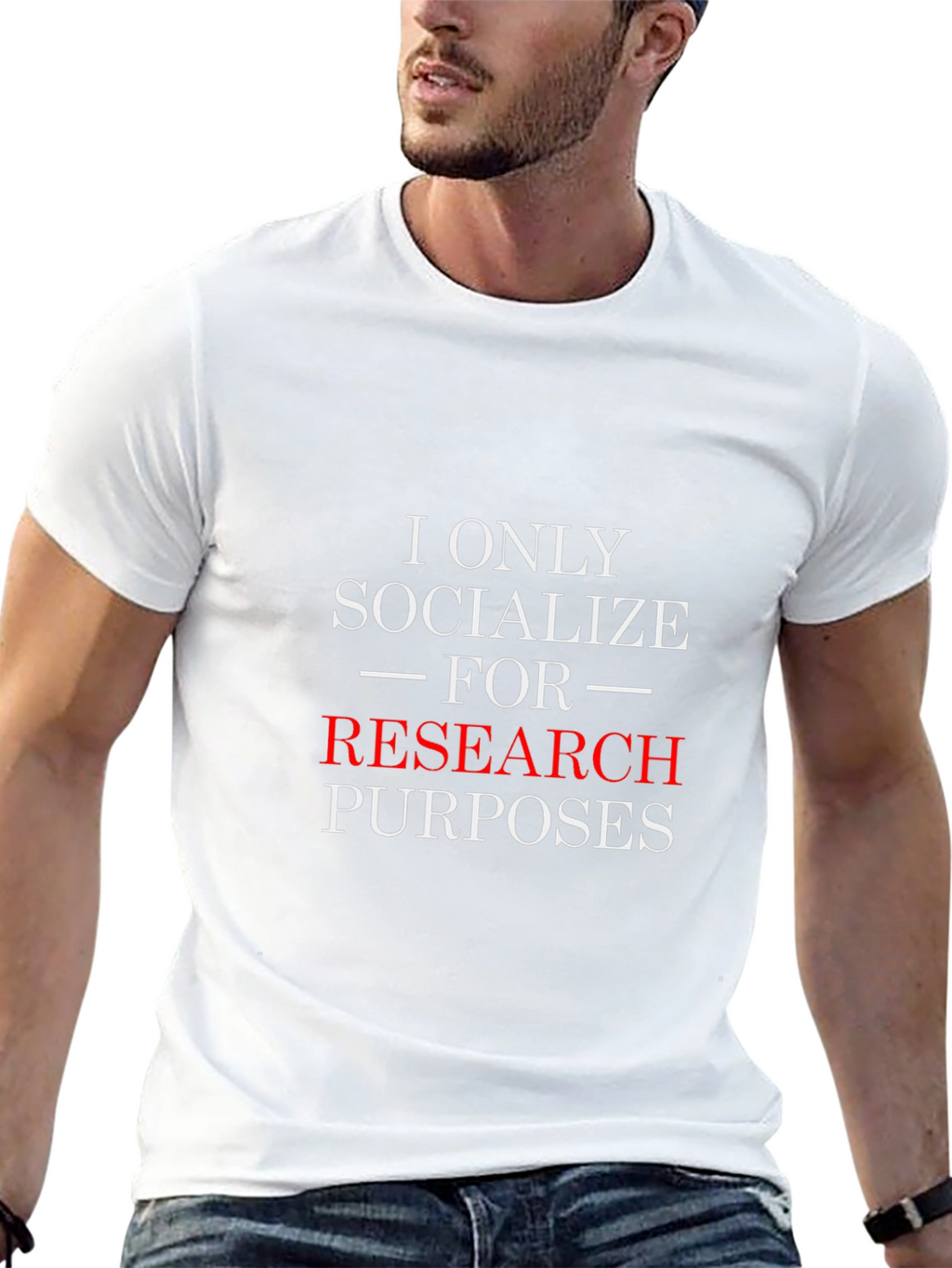 Research Purposes T-Shirt - Funny Introvert Tee