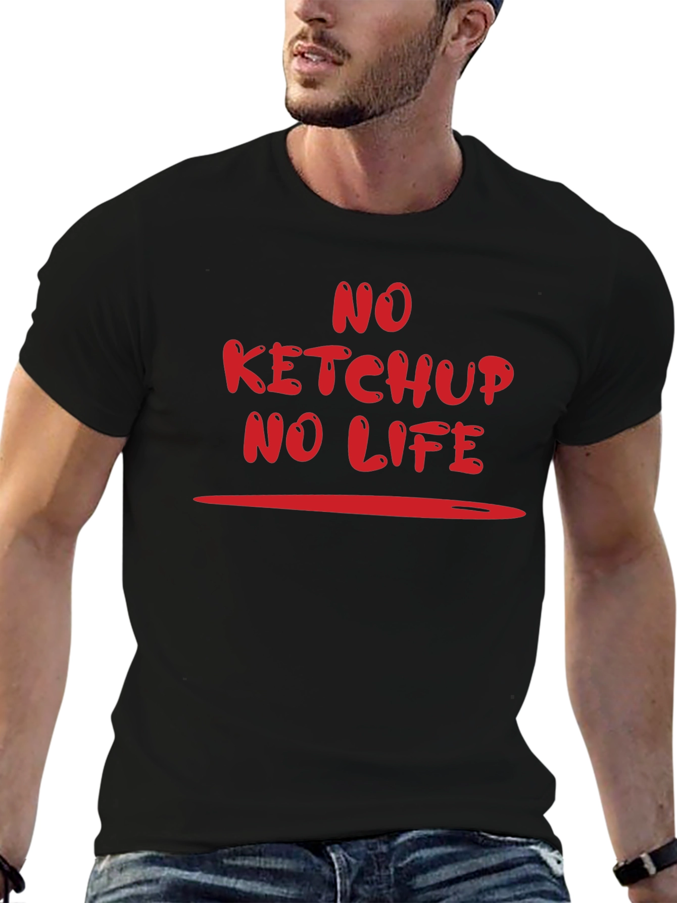 No Ketchup No Life Graphic T-Shirt