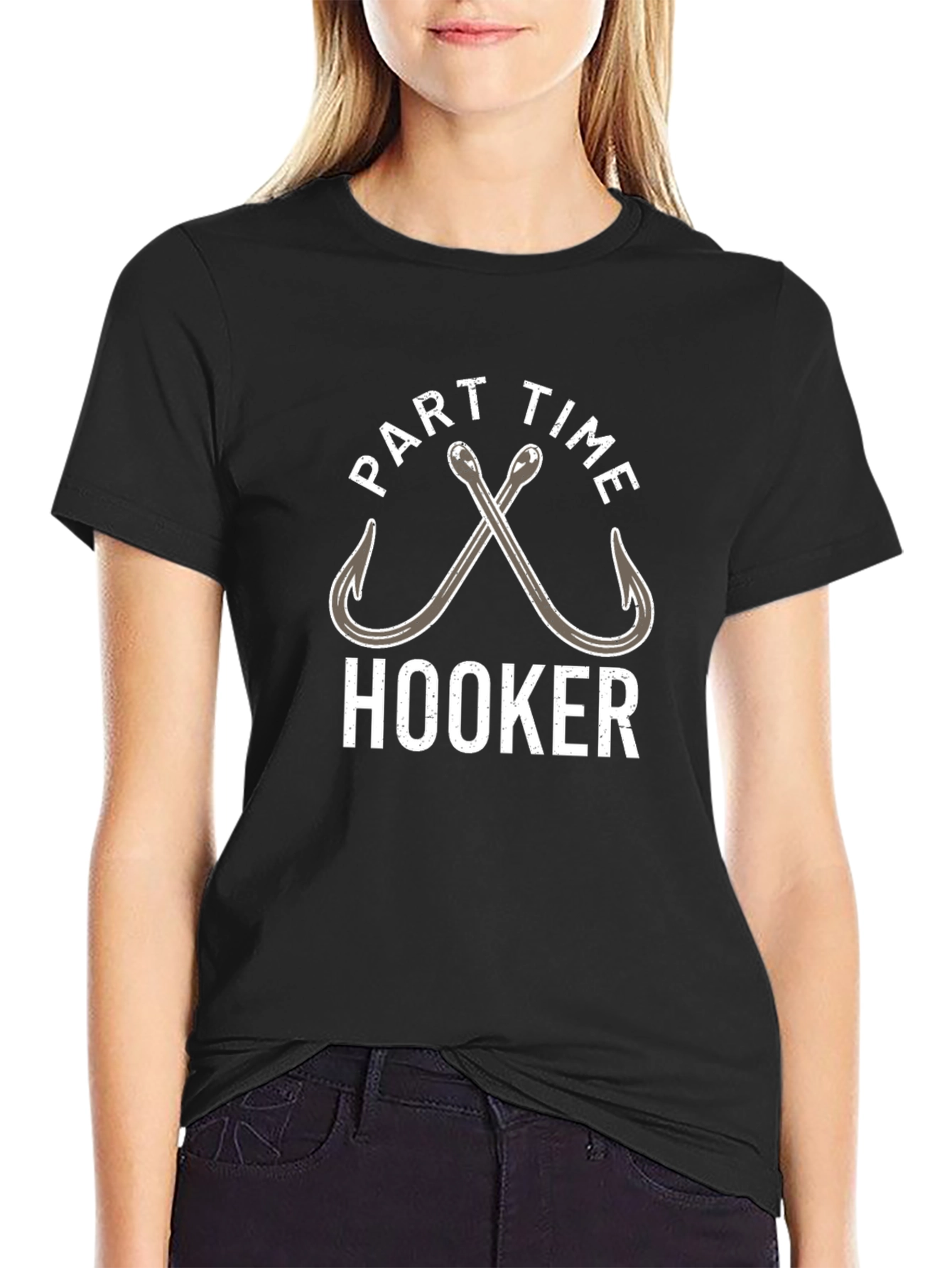 Part Time Hooker Fishing T-Shirt - Novelty Tee