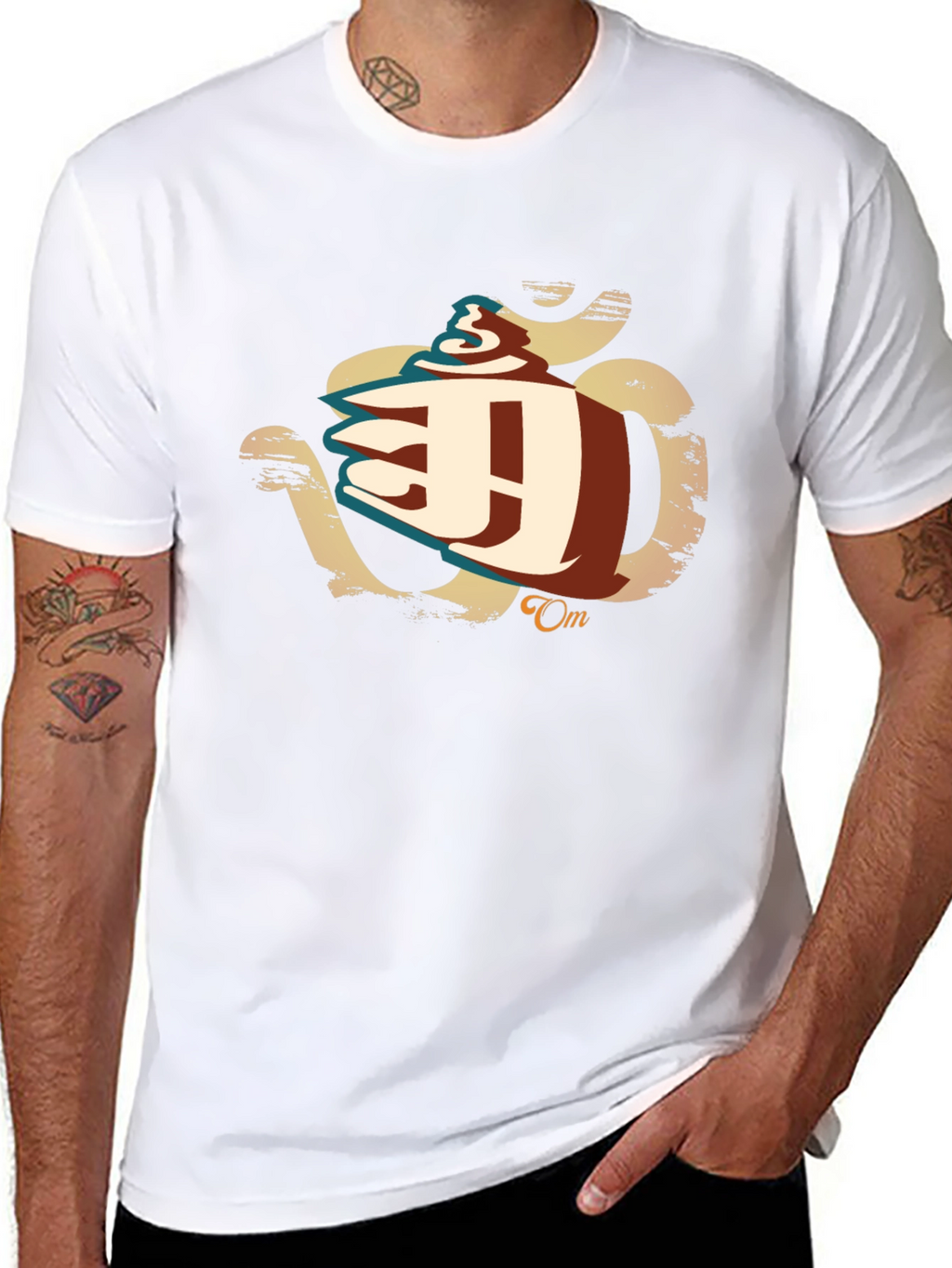 Om Symbol Graphic Black T-Shirt