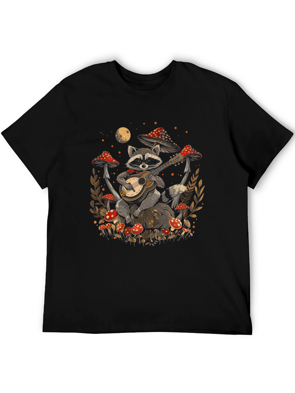 Raccoon Guitarist Graphic Tee