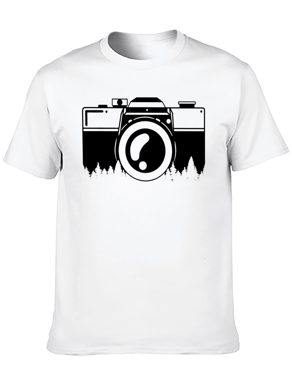 Camera & Nature Graphic T-Shirt