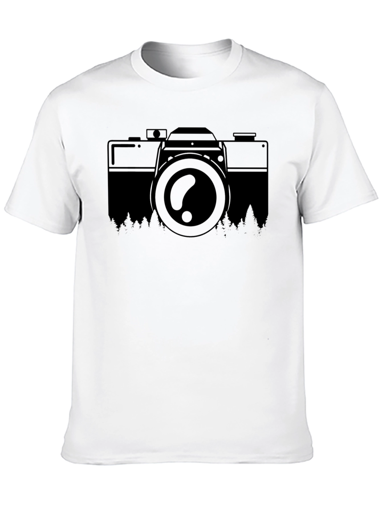 Camera & Nature Graphic T-Shirt