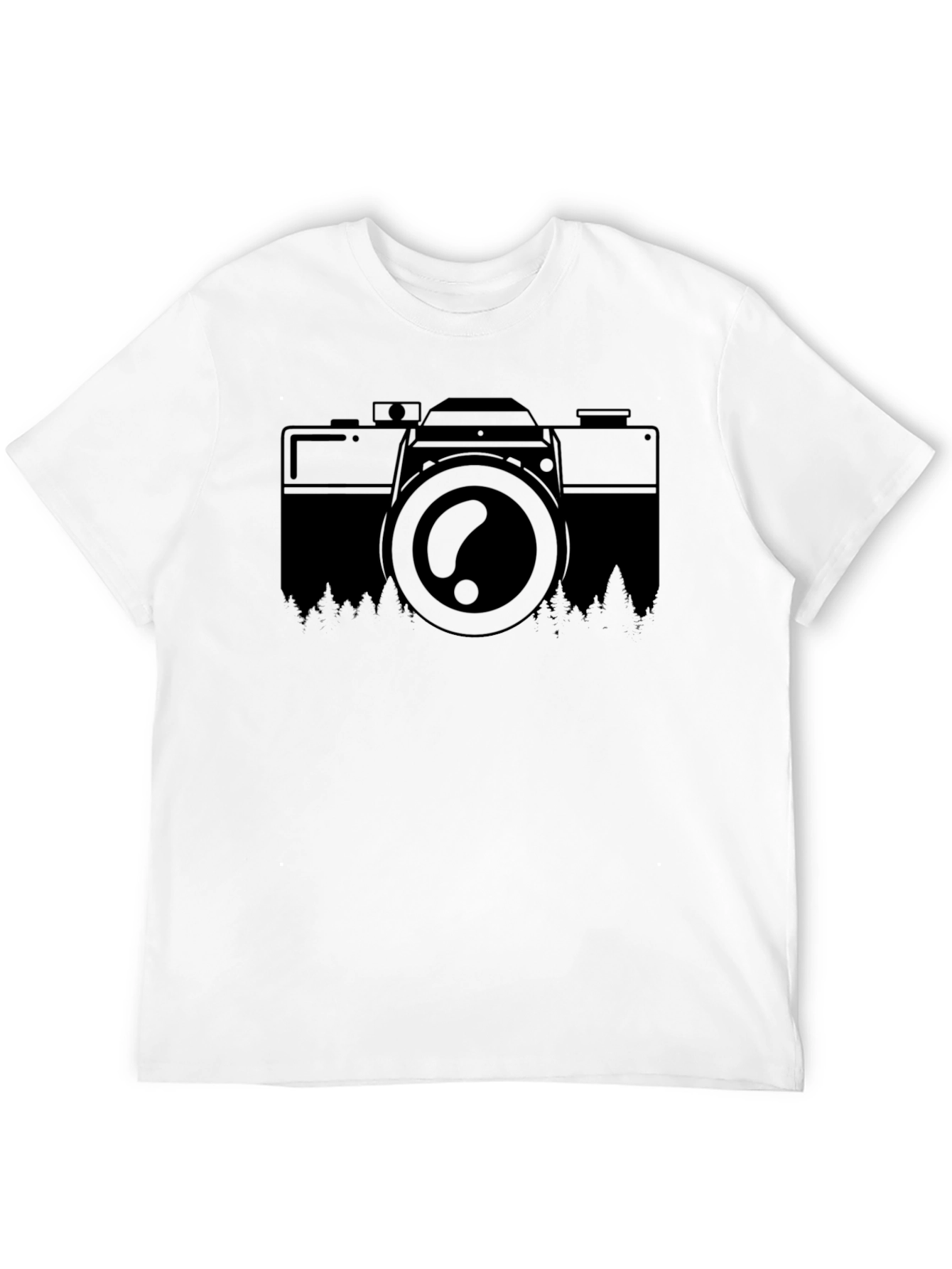 Camera & Nature Graphic T-Shirt