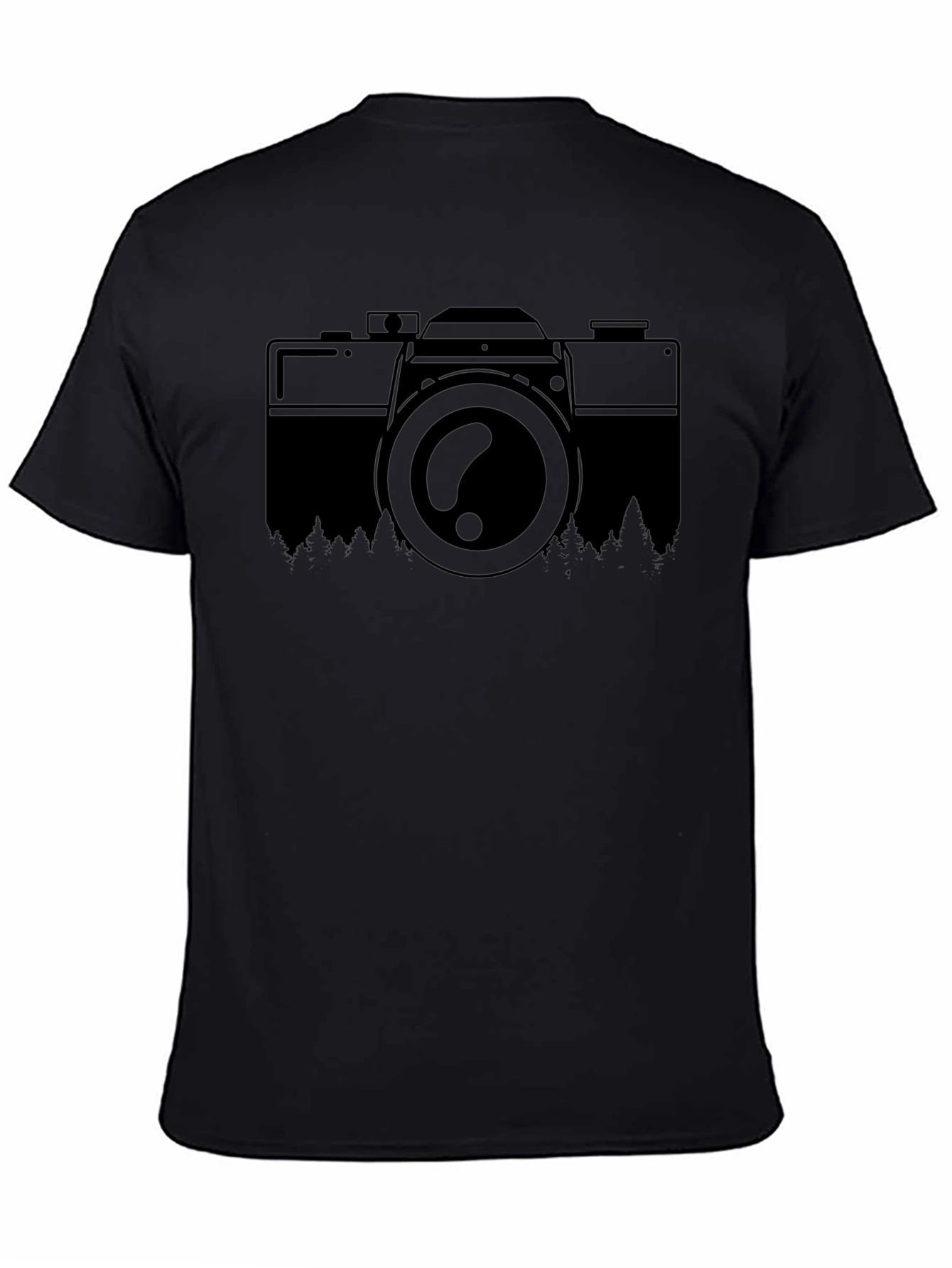Camera & Nature Graphic T-Shirt
