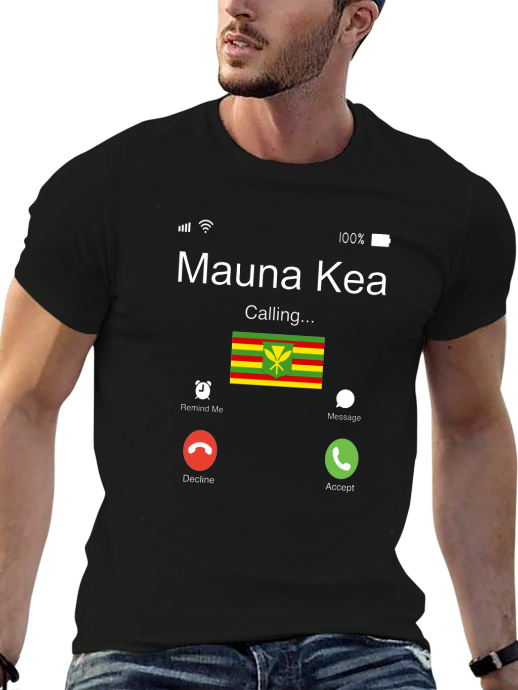 Mauna Kea Calling Graphic T-Shirt