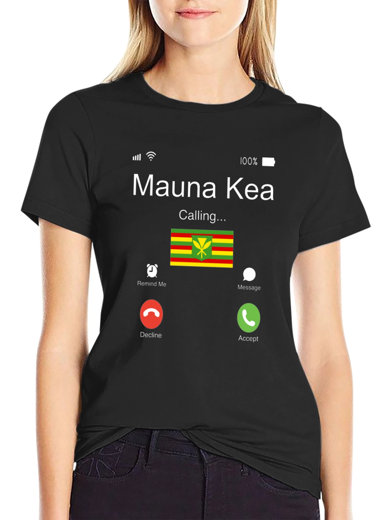 Mauna Kea Calling Graphic T-Shirt