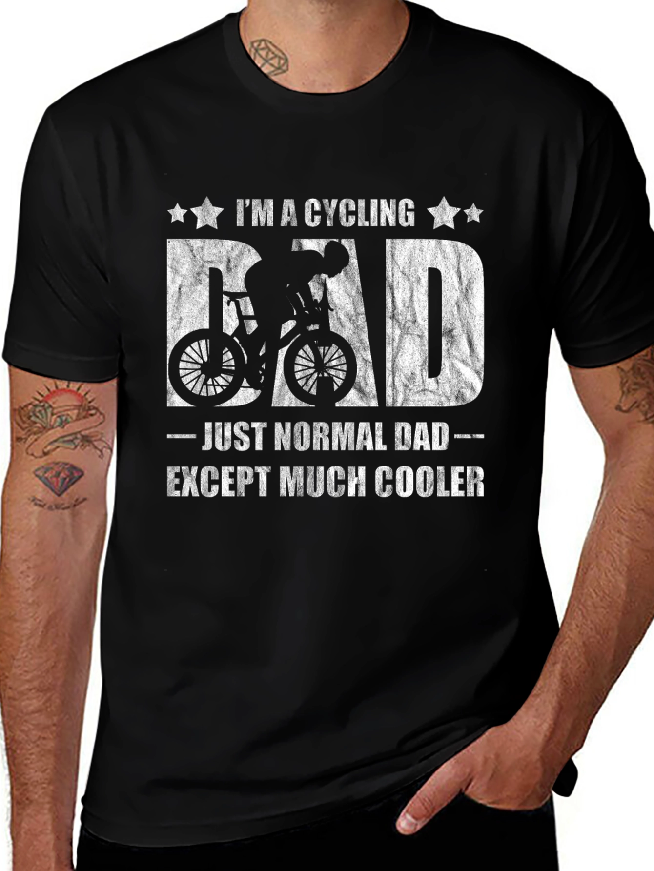 Cycling Dad T-Shirt - Cool Dad Graphic Tee