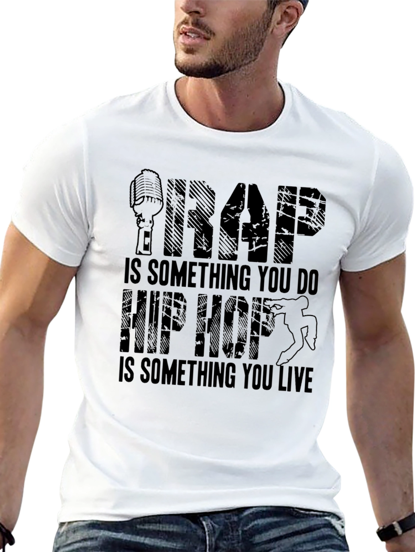 Trap vs Hip Hop Graphic T-Shirt