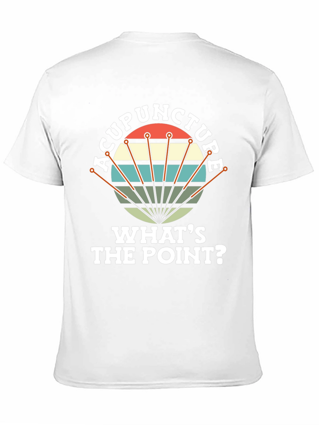 Acupuncture: Whats the Point? Mens Black T-Shirt