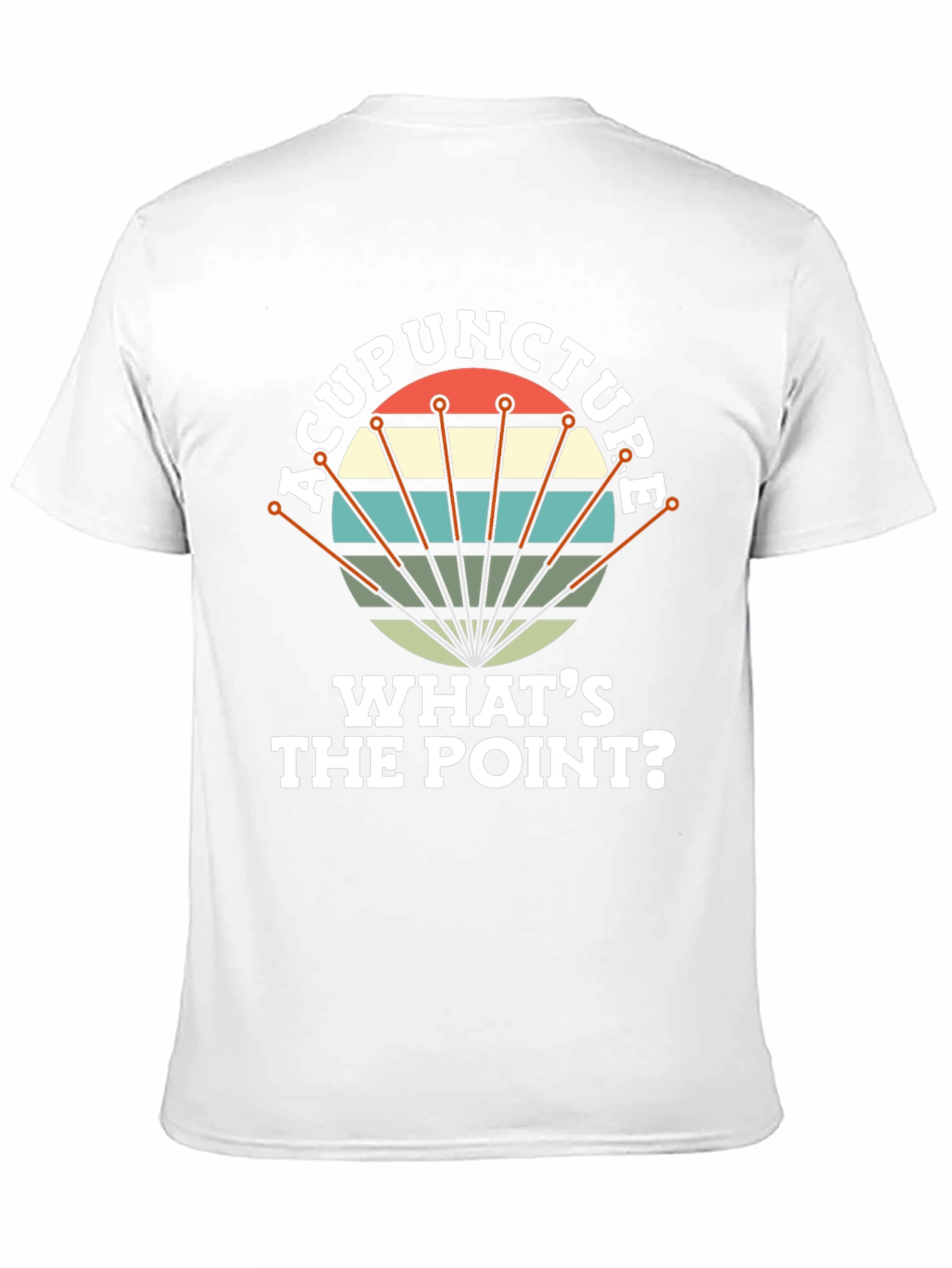 Acupuncture: Whats the Point? Mens Black T-Shirt
