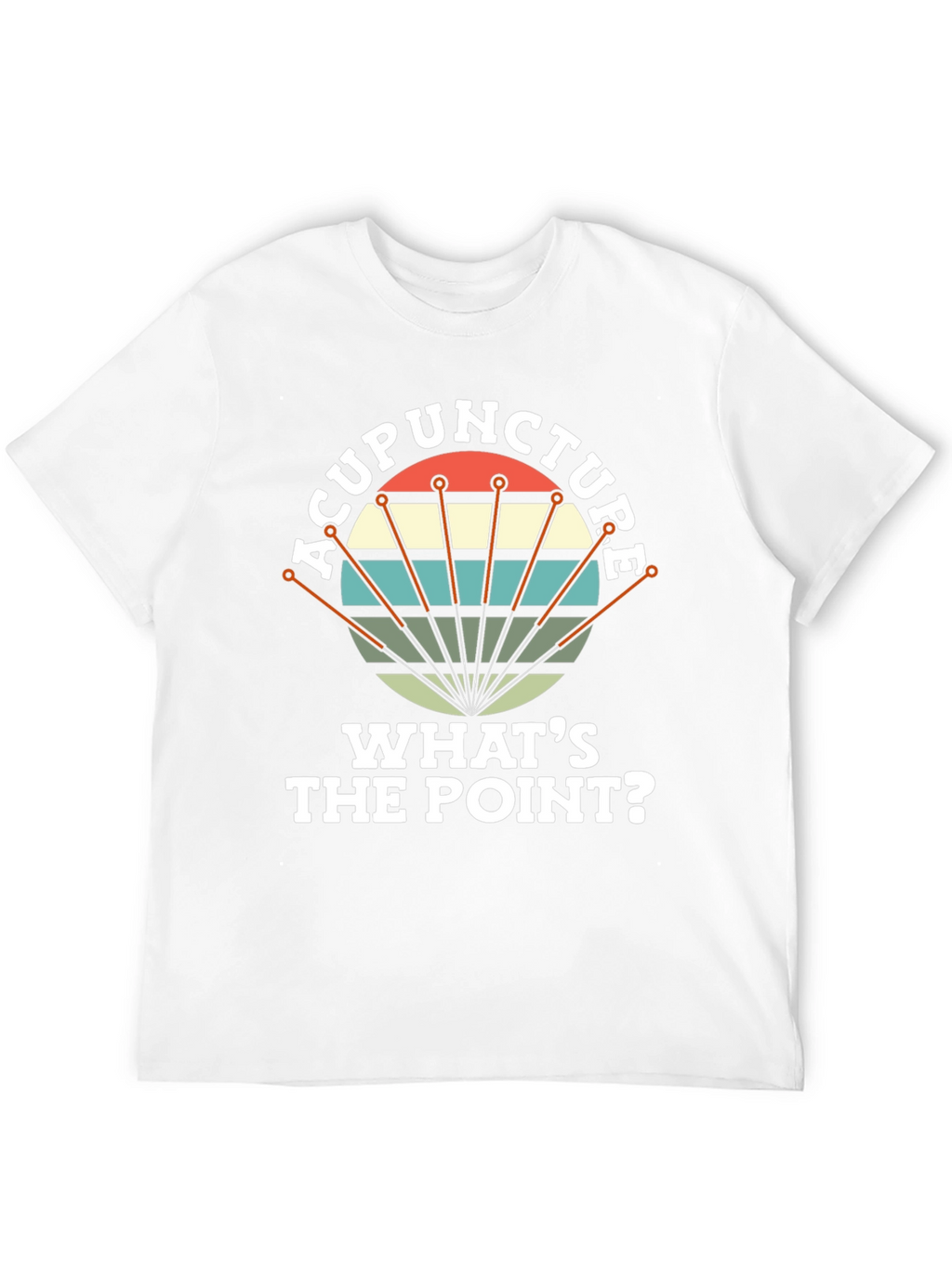 Acupuncture: Whats the Point? Mens Black T-Shirt