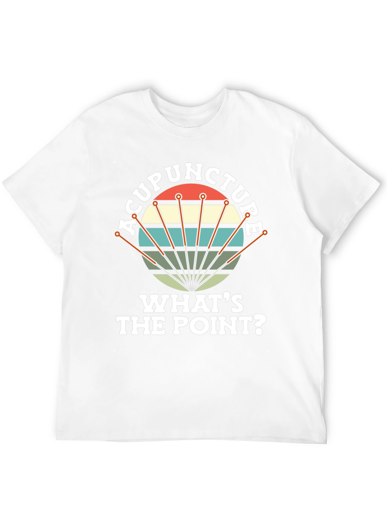 Acupuncture: Whats the Point? Mens Black T-Shirt