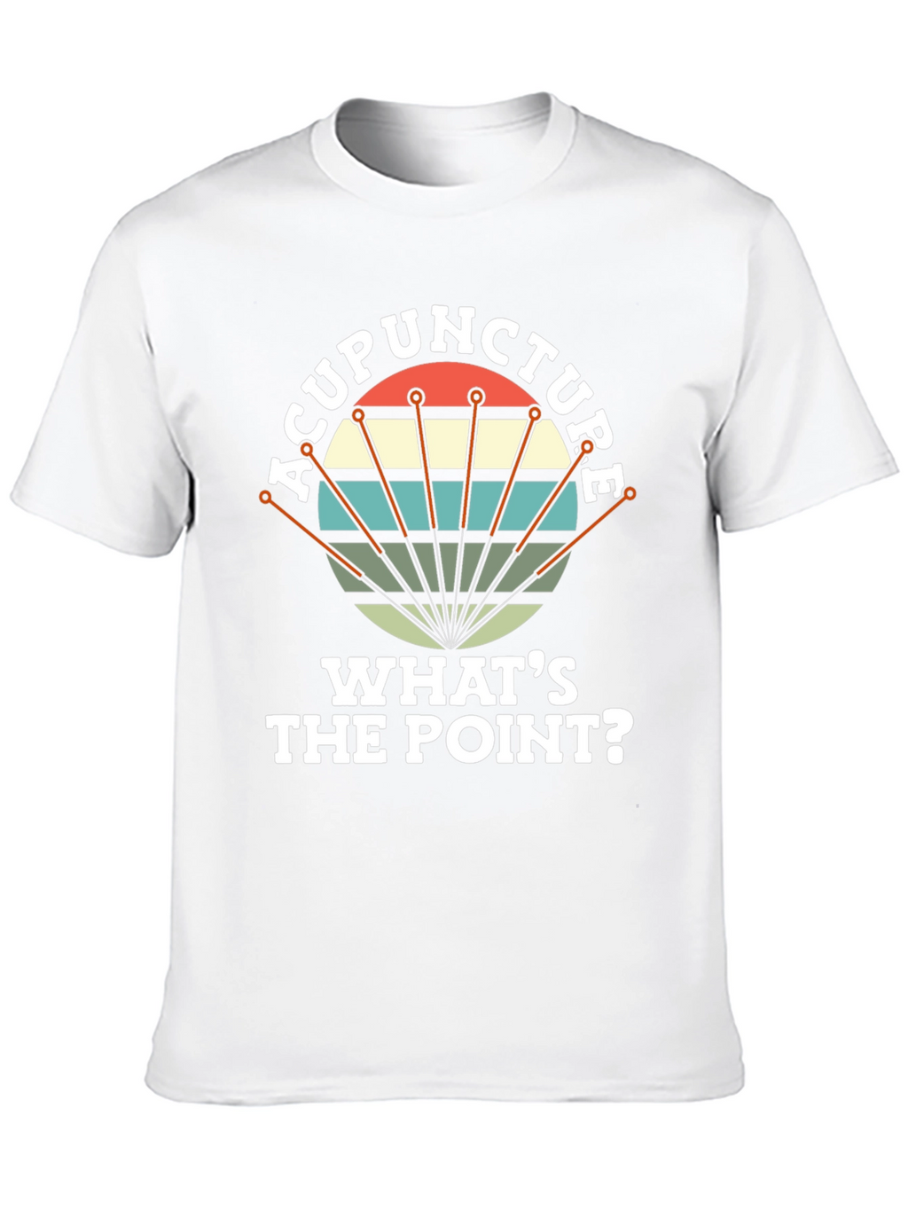 Acupuncture: Whats the Point? Mens Black T-Shirt