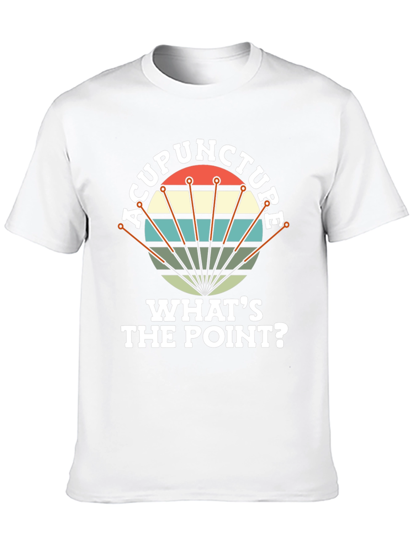Acupuncture: Whats the Point? Mens Black T-Shirt