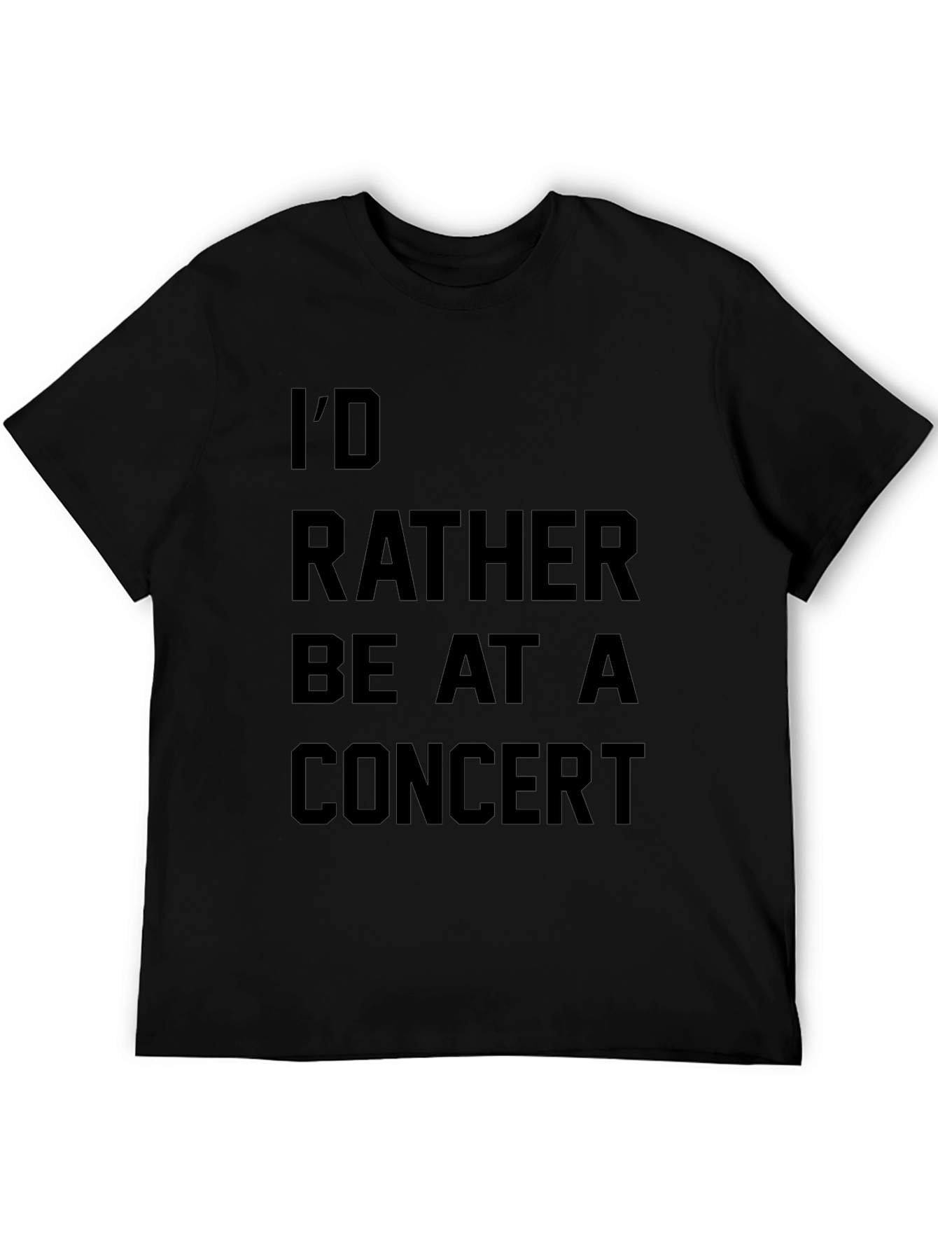 Concert Lover T-Shirt - Id Rather Be at a Concert Tee