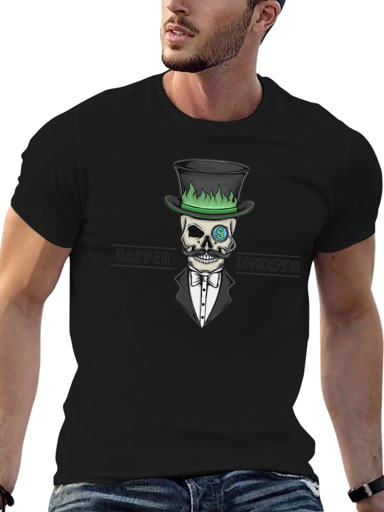 Skull Gentleman Black T-Shirt