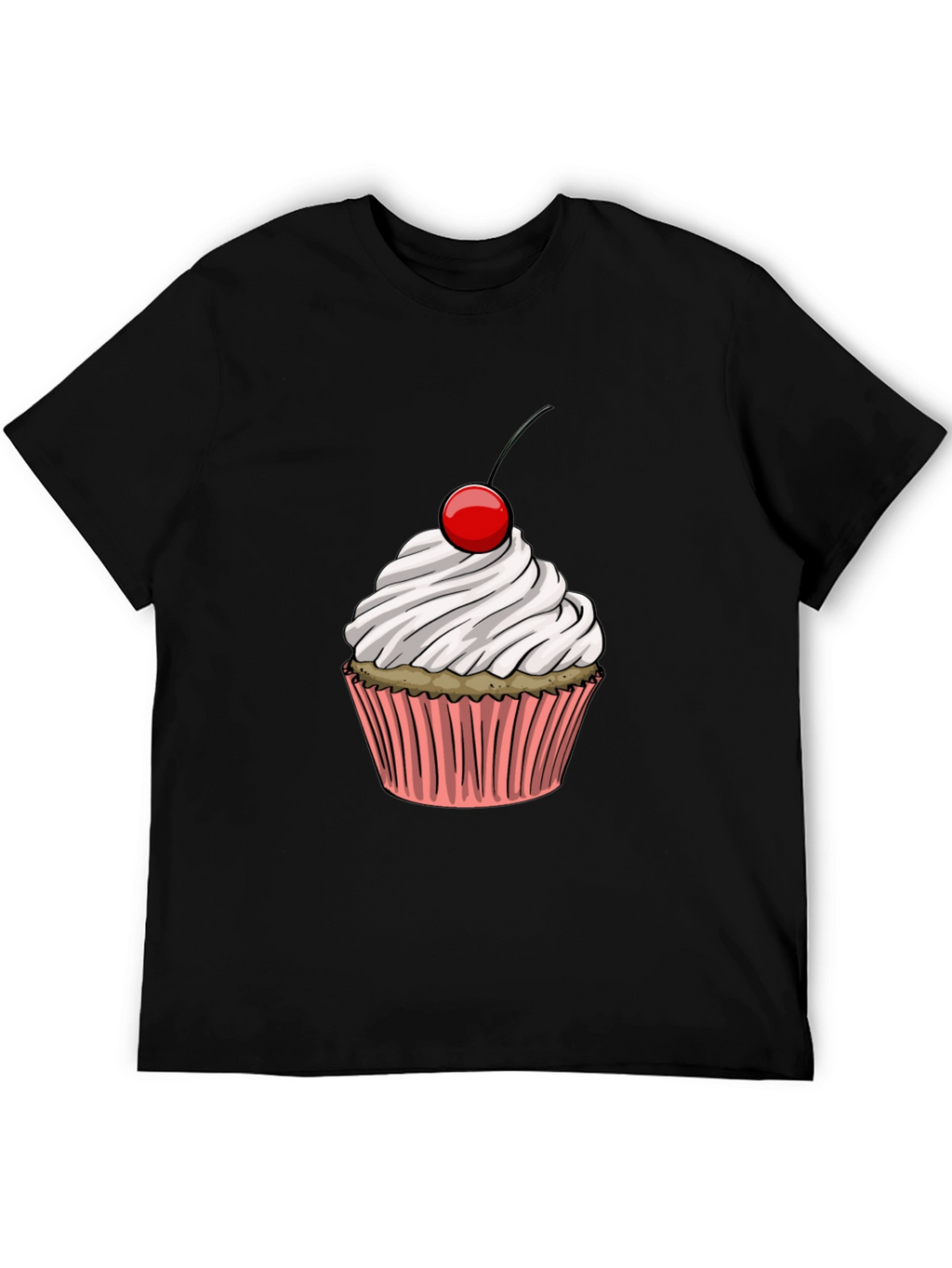 Cupcake Graphic Black T-Shirt
