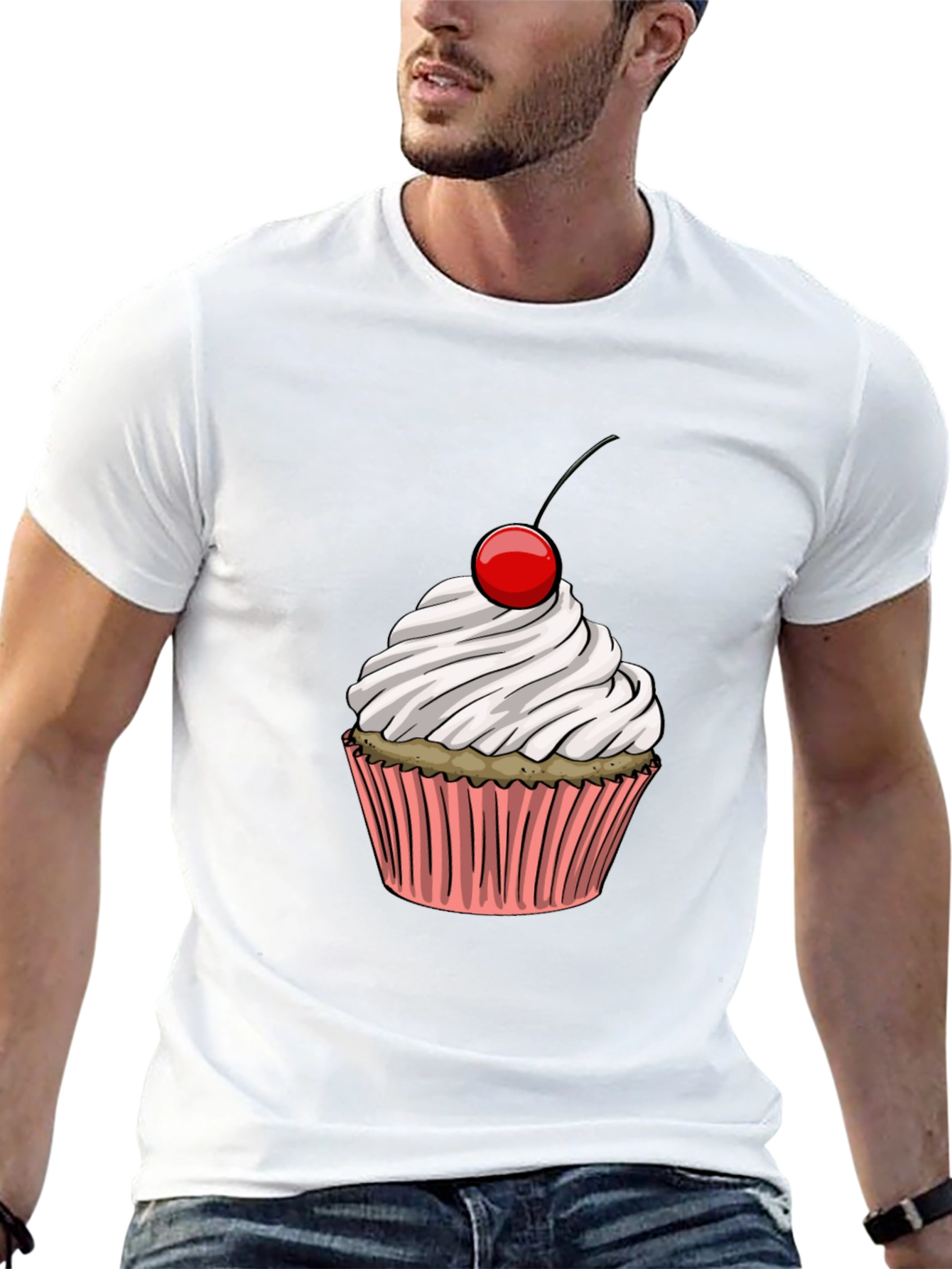 Cupcake Graphic Black T-Shirt