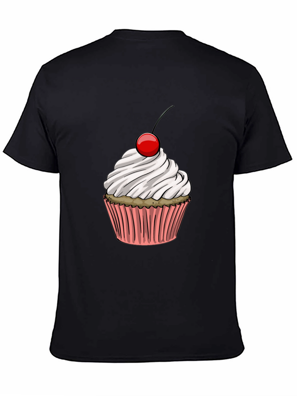 Cupcake Graphic Black T-Shirt