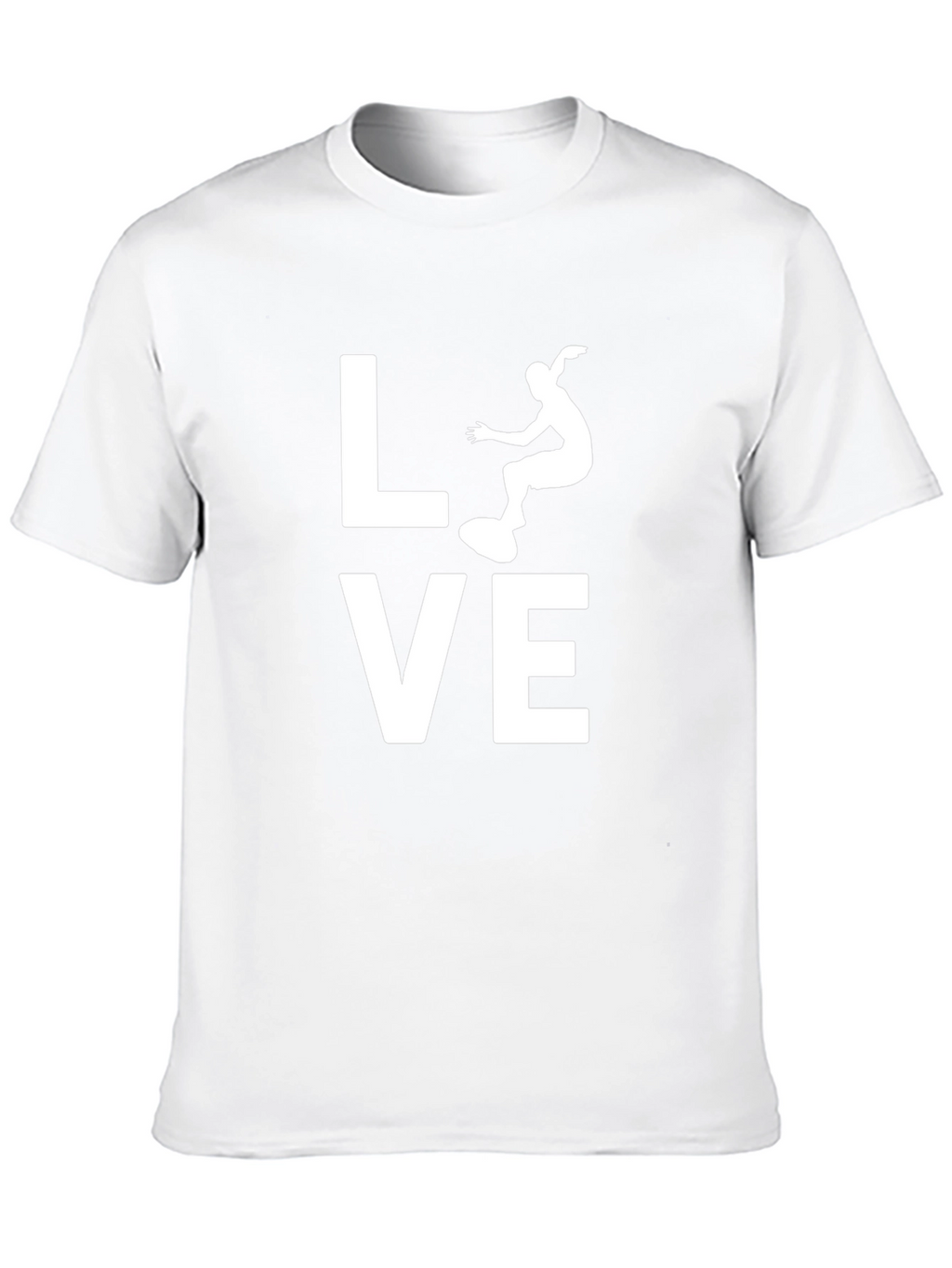 Skateboarding LOVE Graphic T-Shirt - Black Cotton Tee
