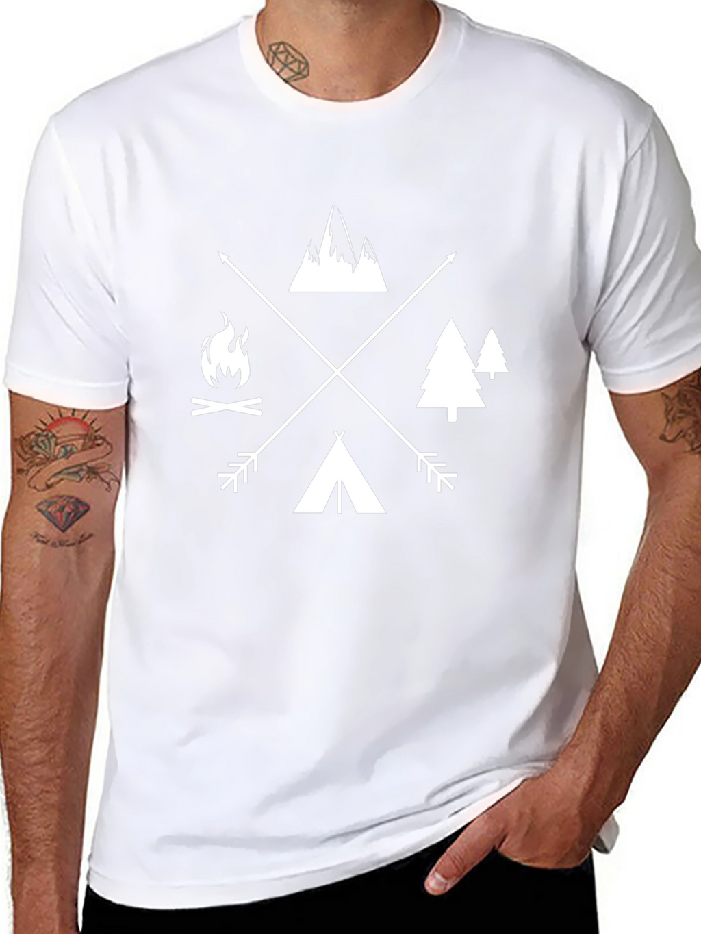 Outdoor Adventure Graphic Tee - Camping Shirt