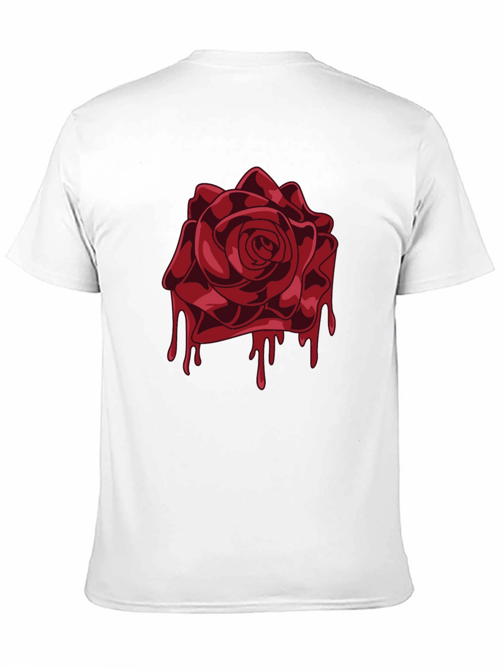 Bleeding Rose Graphic Tee - Mens Black T-Shirt
