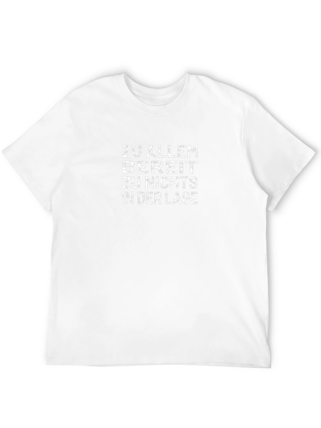 Zu Allem Bereit T-Shirt - Black Crew Neck Tee