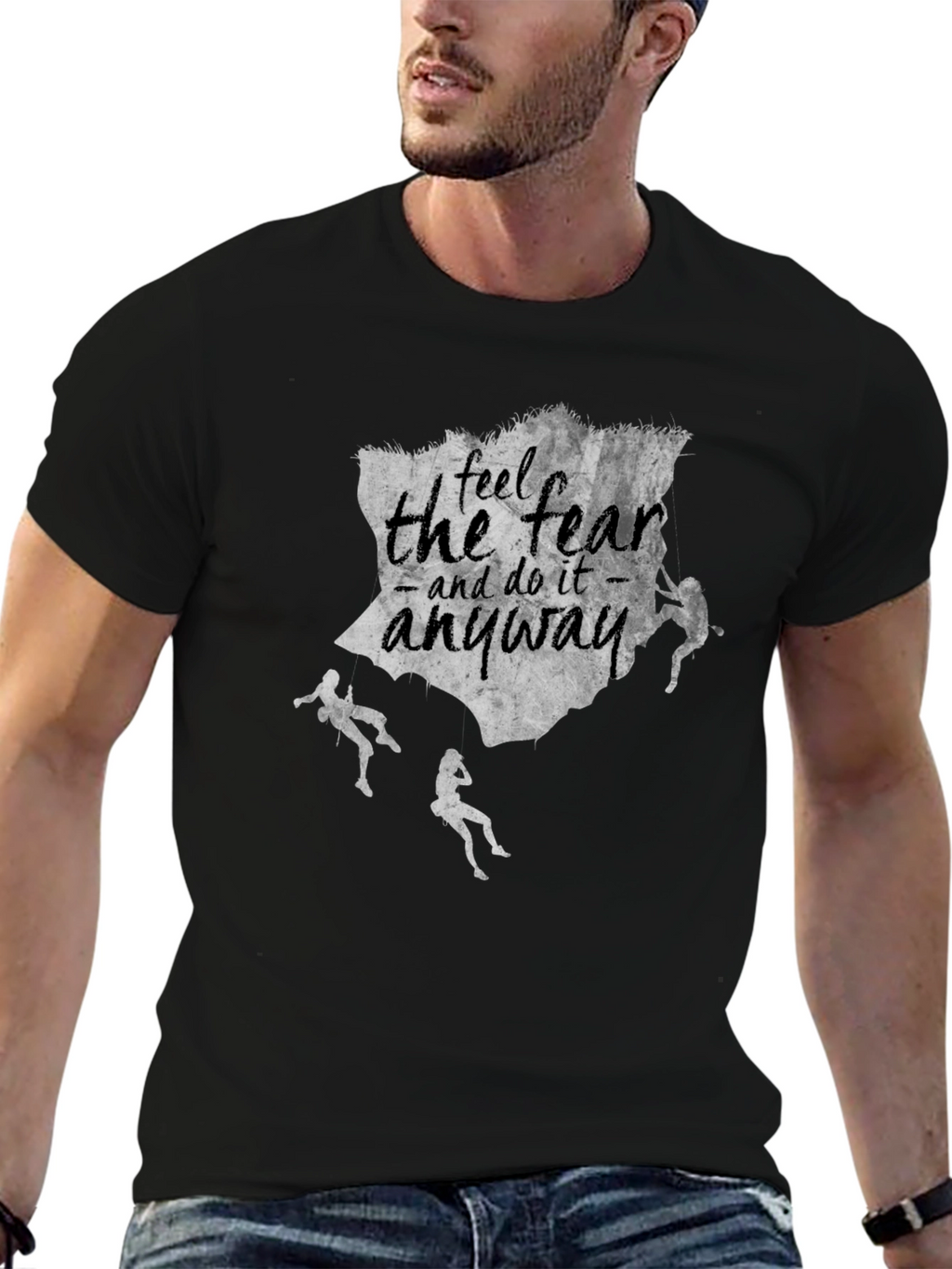 Fearless Climbing T-Shirt - Inspirational Design