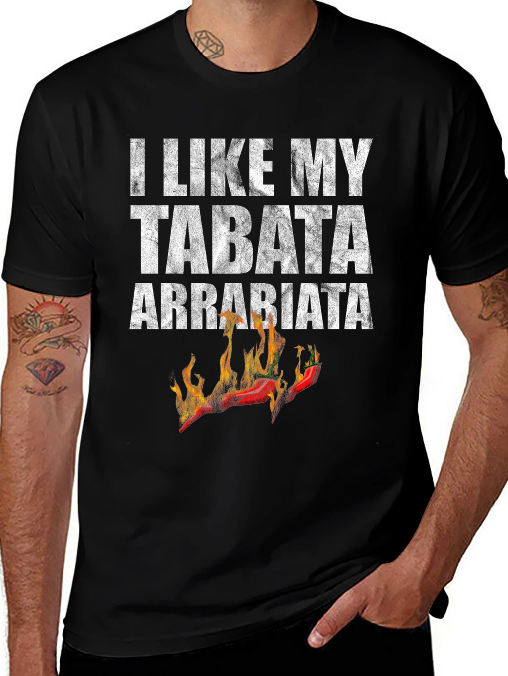 I Like My Tabata Arrabbiata Funny Workout T-Shirt