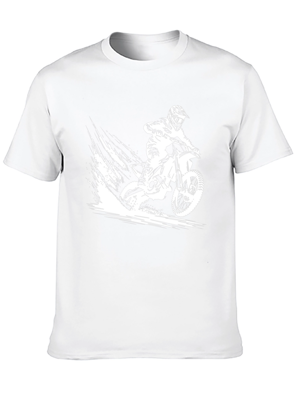 Motorcycle Rider Graphic Tee - Black