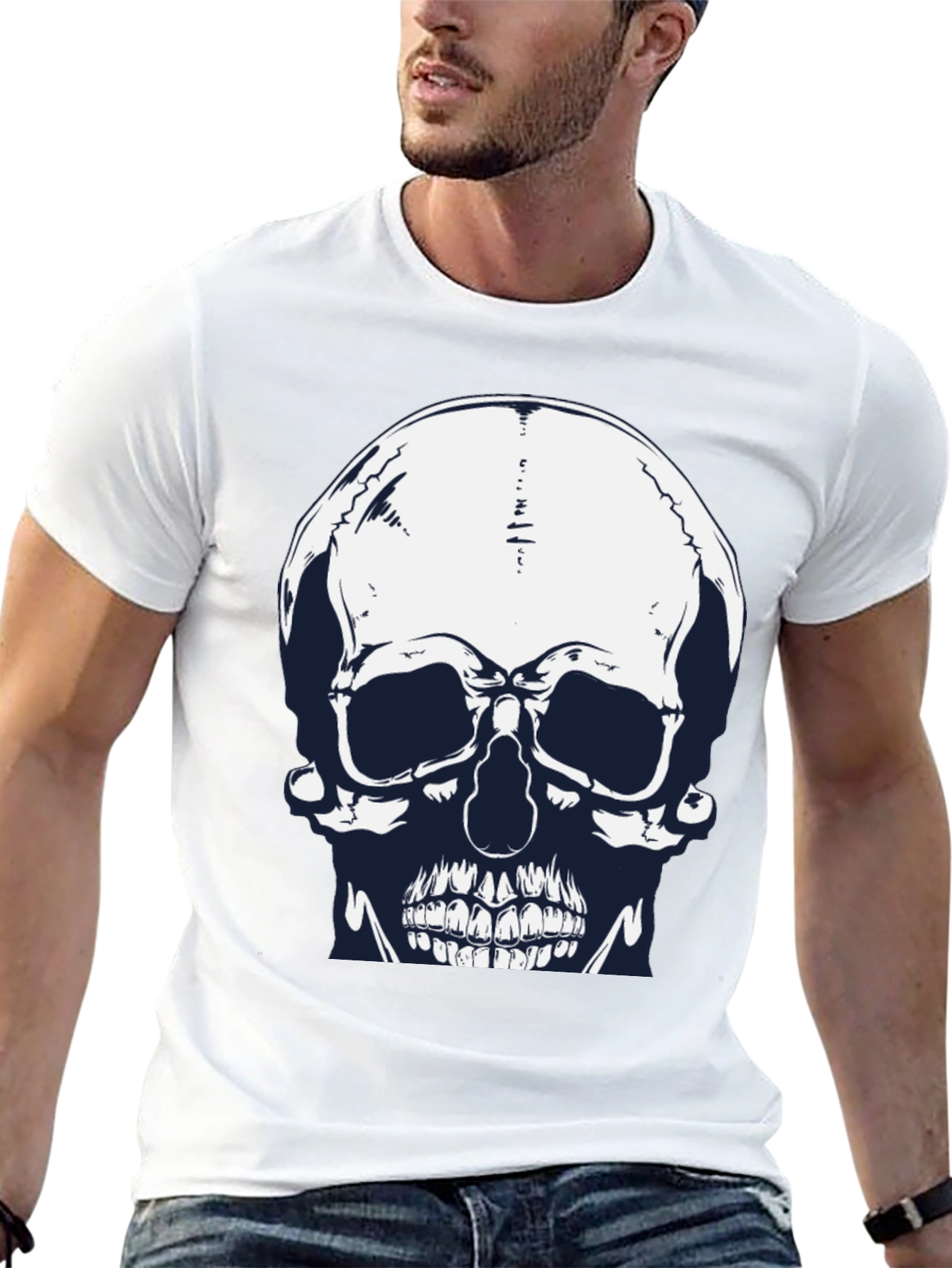 Skull Graphic Tee - Mens Black T-Shirt