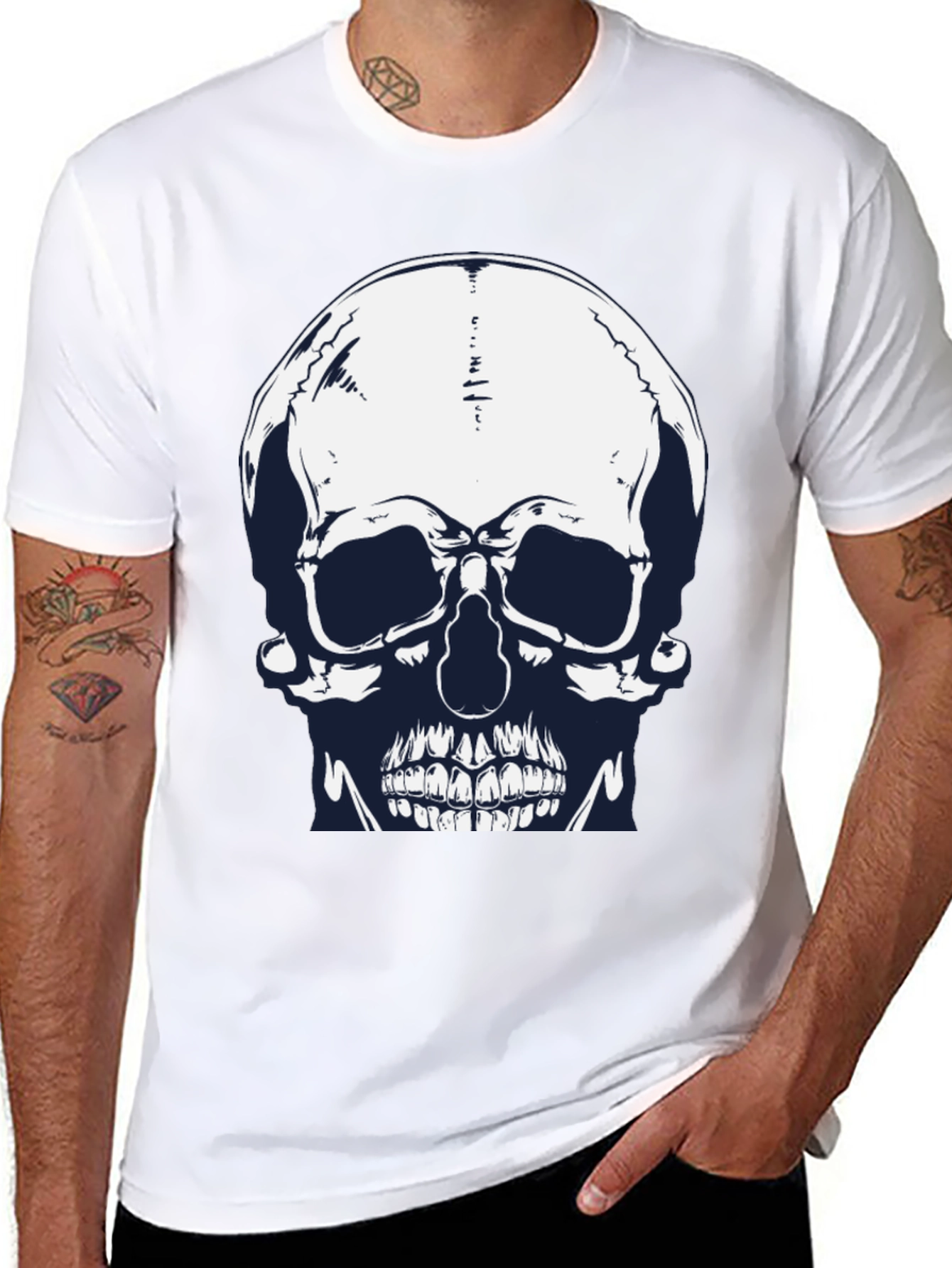 Skull Graphic Tee - Mens Black T-Shirt