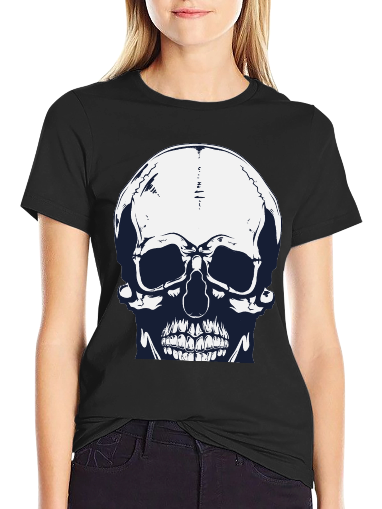 Skull Graphic Tee - Mens Black T-Shirt