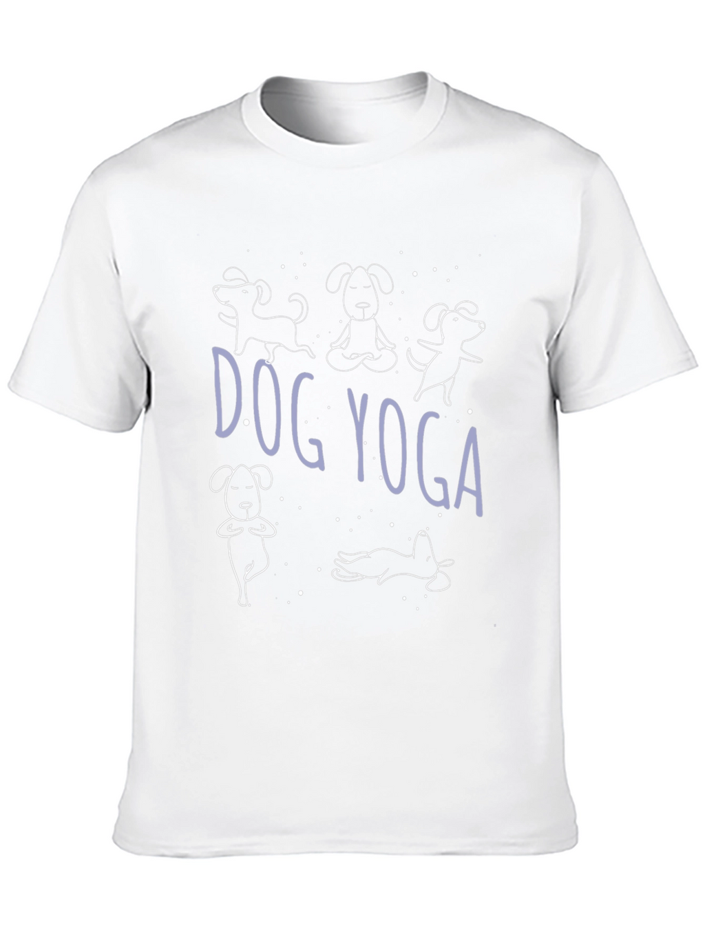 Dog Yoga Graphic Tee - Black Casual T-Shirt