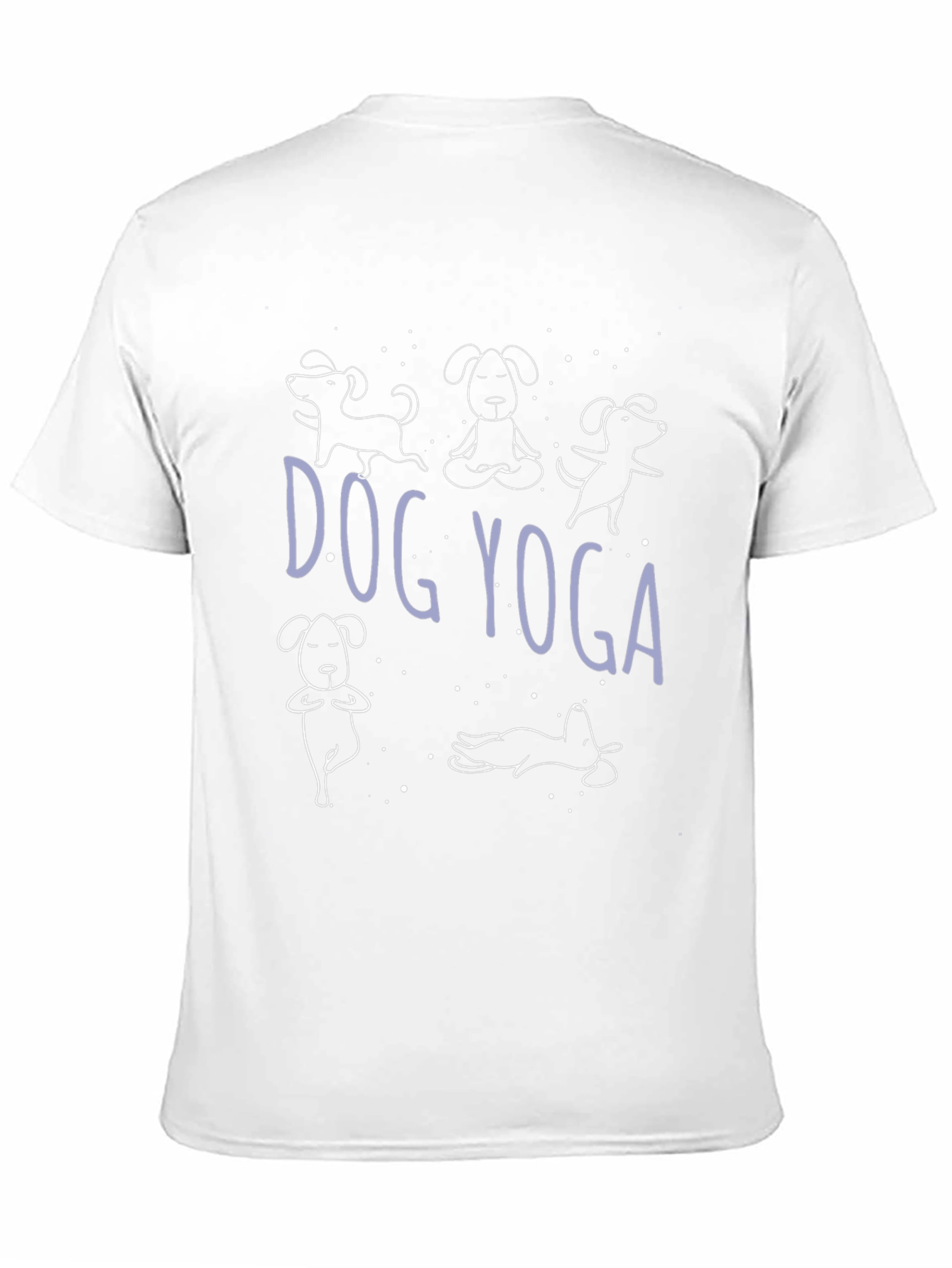 Dog Yoga Graphic Tee - Black Casual T-Shirt