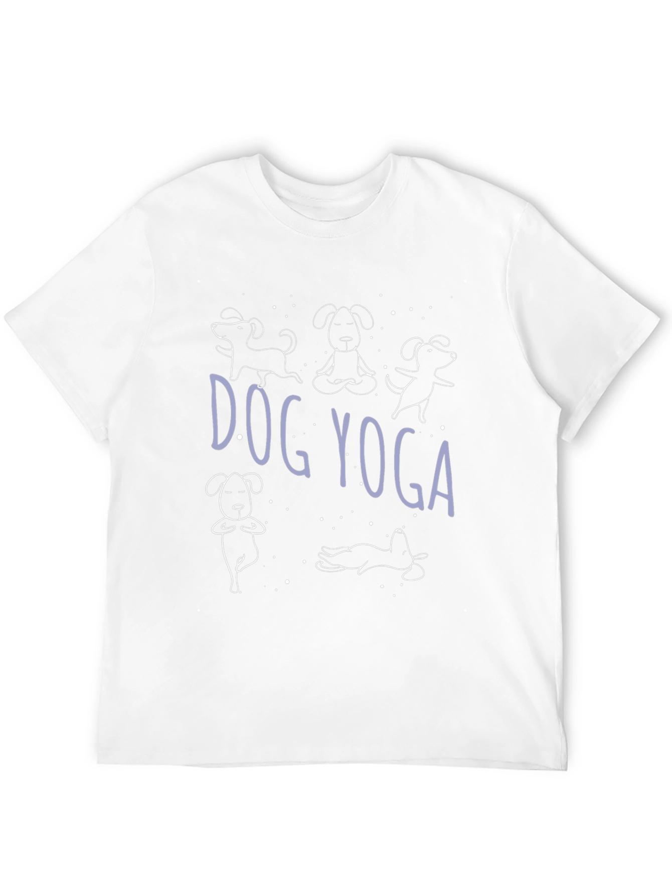Dog Yoga Graphic Tee - Black Casual T-Shirt