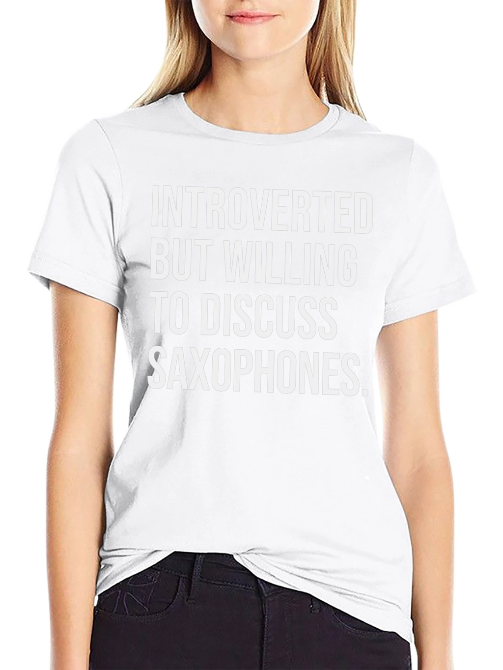 Introverted Saxophone T-Shirt - Funny Musician Tee