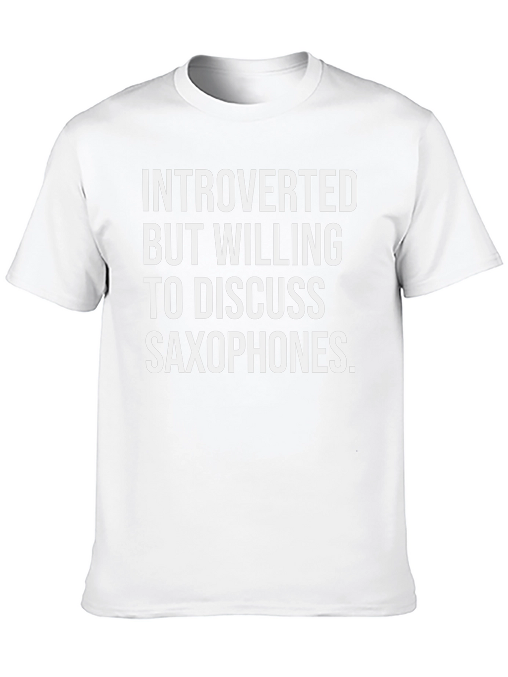 Introverted Saxophone T-Shirt - Funny Musician Tee