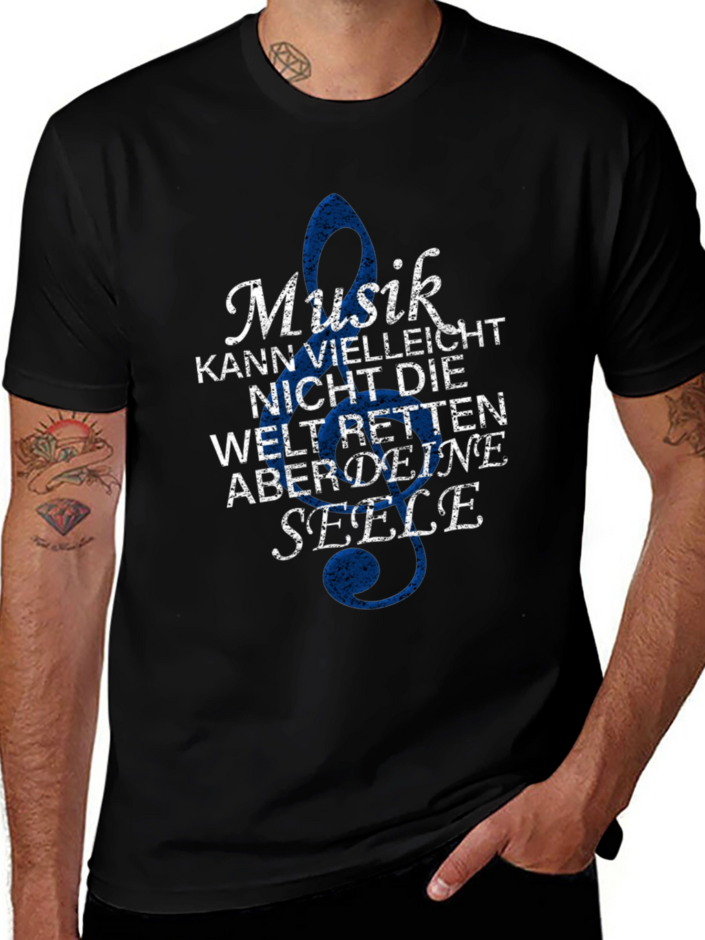 Musik Seele Graphic Tee - Black T-Shirt