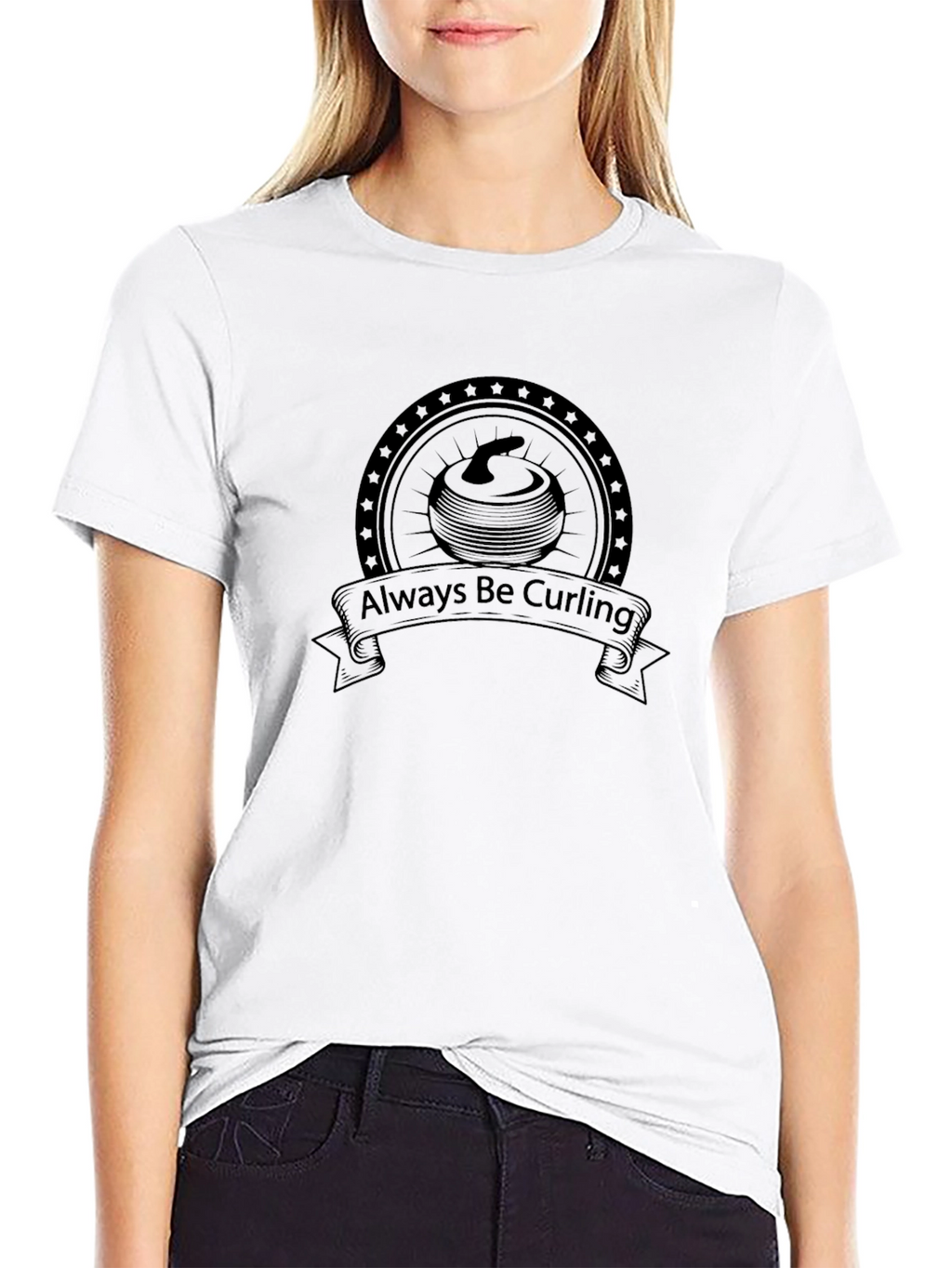 Always Be Curling Graphic T-Shirt